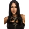 Incredible Black Straight Long Capless Heat Friendly Synthetic Women African American Wigs