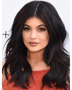 15" Long Straight  Black Lace Front Remy Human Hair Women  Kylie Jenner Wigs 15" Long Straight  Black Lace Front Remy Human Hair Women  Kylie Jenner Wigs
