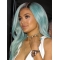 18'' Long Straight Lace Front Without Bangs 2 tone Synthetic Women  Kylie Jenner wigs
