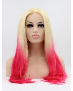 23''Long Straight Ombre/2 Tone Without Bangs Lace Front Synthetic  Women Wigs 23''Long Straight Ombre/2 Tone Without Bangs Lace Front Synthetic  Women Wigs