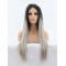 L28'' Long Straight Ombre/2 Tone Without Bangs Lace Front Synthetic Women Wigs