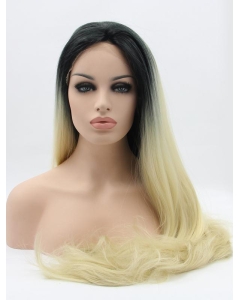 32'' Long Straight Ombre/2 Tone Without Bangs Lace Front  Synthetic Women Wigs 32'' Long Straight Ombre/2 Tone Without Bangs Lace Front  Synthetic Women Wigs