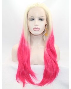 26" Long Straight Lace Front Ombre/2 Tone Layered Synthetic Women Wigs 26" Long Straight Lace Front Ombre/2 Tone Layered Synthetic Women Wigs