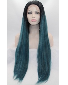 32" Straight Without Bangs Lace Front Ombre/2 Tone Synthetic  Long Women Wigs 32" Straight Without Bangs Lace Front Ombre/2 Tone Synthetic  Long Women Wigs
