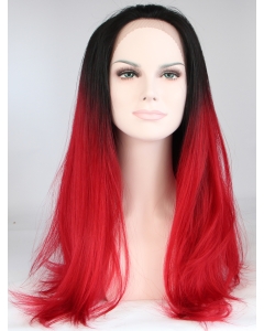 18" Straight Without Bangs Lace Front Ombre/2 Tone  Synthetic  Long Women Wigs 18" Straight Without Bangs Lace Front Ombre/2 Tone  Synthetic  Long Women Wigs