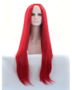 33'' Long Straight Without Bangs Lace Front Red  Synthetic Women Wigs 33'' Long Straight Without Bangs Lace Front Red  Synthetic Women Wigs