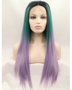 26'' Long Straight Without Bangs Lace Front Ombre/2 Tone Synthetic Women Wigs 26'' Long Straight Without Bangs Lace Front Ombre/2 Tone Synthetic Women Wigs