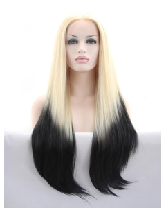 30'' Long Straight Without Bangs Ombre/2 Tone  Long Lace Front Synthetic Women Wigs 30'' Long Straight Without Bangs Ombre/2 Tone  Long Lace Front Synthetic Women Wigs