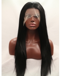 27'' Long Straight  Black  Lace Front Without Bangs Long Synthetic Women Wigs 27'' Long Straight  Black  Lace Front Without Bangs Long Synthetic Women Wigs