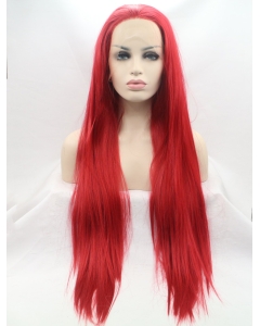 30'' Long Straight Lace Front Layered red Synthetic Long Women Wigs 30'' Long Straight Lace Front Layered red Synthetic Long Women Wigs
