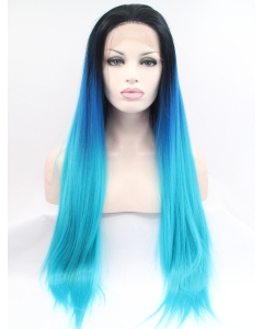 30" Long Straight Lace Front Ombre/2 Tone Without Bangs Synthetic Women Wigs 30" Long Straight Lace Front Ombre/2 Tone Without Bangs Synthetic Women Wigs
