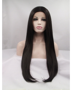 30'' Long Straight Without Bangs  Black Synthetic Women Wigs 30'' Long Straight Without Bangs  Black Synthetic Women Wigs