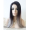 22'' Long Staight Without Bangs Lace Front Ombre/2 Tone  Synthetic Women Wigs