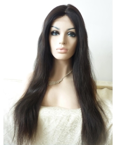 27'' Long Straight Without Bangs Black Lace Front Synthetic Women Wigs 27'' Long Straight Without Bangs Black Lace Front Synthetic Women Wigs
