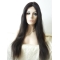 27'' Long Straight Without Bangs Black Lace Front Synthetic Women Wigs