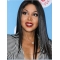 14'' Long Straight Without Bangs Full Lace Black Human Hair Women Toni Braxton Wigs