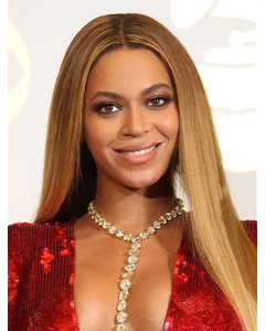 24'' Long Straight  Without Bangs  Blonde Lace Front Synthetic Women Beyonce Wigs 24'' Long Straight  Without Bangs  Blonde Lace Front Synthetic Women Beyonce Wigs