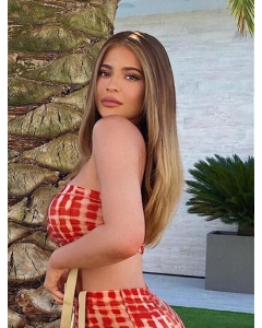 24" Straight Long Without Bangs Lace Front Ombre/2 Tone Synthetic Women Kylie Jenner Wigs 24" Straight Long Without Bangs Lace Front Ombre/2 Tone Synthetic Women Kylie Jenner Wigs