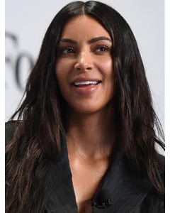 18" Long Straight Withtout Bangs Layered Lace Front Synthetic Women Kim Kardashian Wigs  18" Long Straight Withtout Bangs Layered Lace Front Synthetic Women Kim Kardashian Wigs