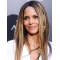 16'' Long Straight Without Bangs Ombre/2 Tone Lace Front Synthetic Women Halle Berry Wigs
