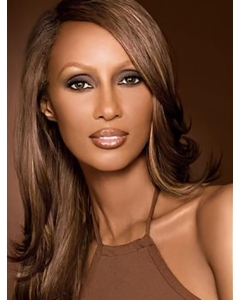 18'' Straight Brown Without Bangs Lace Front Long  Synthetic Women Wigs 18'' Straight Brown Without Bangs Lace Front Long  Synthetic Women Wigs