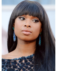 22'' Straight With Bangs Black Lace Front Long  Synthetic  Women Jennifer Hudson Wigs 22'' Straight With Bangs Black Lace Front Long  Synthetic  Women Jennifer Hudson Wigs