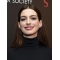 16'' Long Straight Without Bangs Black to Brown Lace Front Long  Synthetic Women Anne Hathaway Wigs