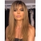20" Capless Long Straight With Bangs Synthetic Women Lisa Rinna Wigs