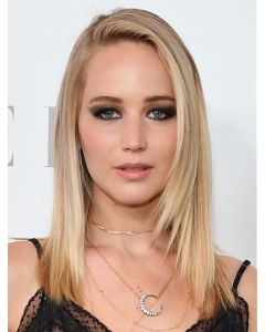 16"Long Synthetic  Blonde Lace Front Straight  Women Jennifer Lawrence Wigs 16"Long Synthetic  Blonde Lace Front Straight  Women Jennifer Lawrence Wigs