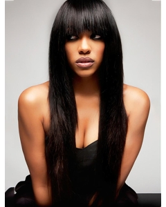 24'' Long Straight Capless Black Remy Human Hair Women Porsha Williams Wigs 24'' Long Straight Capless Black Remy Human Hair Women Porsha Williams Wigs