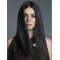 22" Straight  Long Lace Front  Black Without Bangs Synthetic Women Emeraude Toubia Wigs