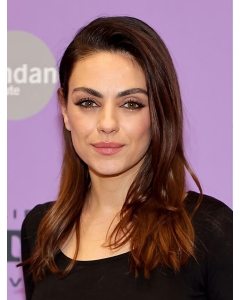 16" Straight Long Without Bangs Lace Front Synthetic Women Mila Kunis Wigs  16" Straight Long Without Bangs Lace Front Synthetic Women Mila Kunis Wigs