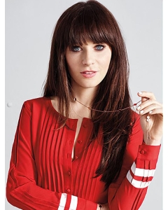 20"Long  Straight With Bangs Brown  Lace Front  Synthetic Women Zooey Deschanel Wigs 20"Long  Straight With Bangs Brown  Lace Front  Synthetic Women Zooey Deschanel Wigs