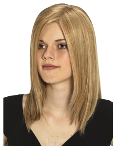 14'' Fashionable Shoulder Length Straight  Blonde Monofilament Long Human Hair Wigs For Wigs 14'' Fashionable Shoulder Length Straight  Blonde Monofilament Long Human Hair Wigs For Wigs