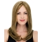 20'' Straight Blonde Monofilament Top Lace Front Remy Human Hair Long Synthetic Women Wigs