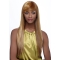 Polite Blonde Straight With Bangs Capless Long Synthetic Women African American Wigs