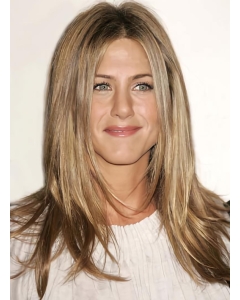 18'' Straight Without Bangs No-fuss Blonde Monofilament Lace Front Long Human Hair Women Jennifer Aniston Wigs 18'' Straight Without Bangs No-fuss Blonde Monofilament Lace Front Long Human Hair Women Jennifer Aniston Wigs