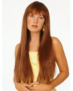 Hairstyles Auburn Straight With Bangs Capless Synthetic Long Women Wigs Hairstyles Auburn Straight With Bangs Capless Synthetic Long Women Wigs
