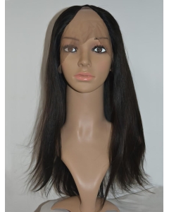 20'' Refined Black Straight Lace Front Long U Part 100% Remy Human Hair Women Wigs 20'' Refined Black Straight Lace Front Long U Part 100% Remy Human Hair Women Wigs
