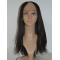 20'' Refined Black Straight Lace Front Long U Part 100% Remy Human Hair Women Wigs