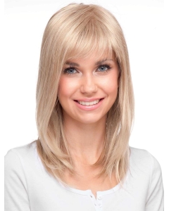 14'' Blonde Straight  With Bangs Monofilament Synthetic Easeful Long  Women Wigs 14'' Blonde Straight  With Bangs Monofilament Synthetic Easeful Long  Women Wigs