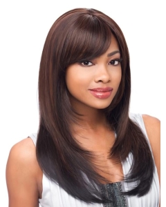 16'' Auburn Layered  Straight With Bangs Lace Front Gentle  Remy Human Hair Wigs For Cancer 16'' Auburn Layered  Straight With Bangs Lace Front Gentle  Remy Human Hair Wigs For Cancer