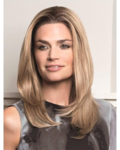 Blonde Straight Without Bangs 100% Hand-Tied Monofilament Remy Human Hair Sleek Long Women Wigs Blonde Straight Without Bangs 100% Hand-Tied Monofilament Remy Human Hair Sleek Long Women Wigs