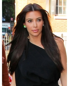 20''  Black Straight Without Bangs Wholesome Capless Long Remy Human Hair Women Kim Kardashian Wigs 20''  Black Straight Without Bangs Wholesome Capless Long Remy Human Hair Women Kim Kardashian Wigs