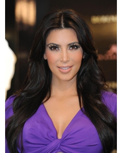 27'' Glamorous Black Straight Without Bangs Layered Capless Long Remy Human Hair Women Kim Kardashian Wigs 27'' Glamorous Black Straight Without Bangs Layered Capless Long Remy Human Hair Women Kim Kardashian Wigs