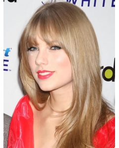 20'' Cool Blonde Straight With Bangs Capless Long  Synthetic Women Celebrity Wigs 20'' Cool Blonde Straight With Bangs Capless Long  Synthetic Women Celebrity Wigs