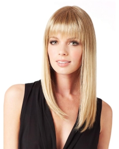 Discount Straight With Bangs Monofilament Lace Front Synthetic  Long Women Wigs Discount Straight With Bangs Monofilament Lace Front Synthetic  Long Women Wigs