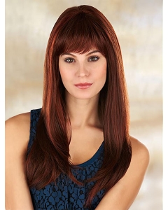 20''Great 100% Hand-Tied Monofilament Straight With Bangs Synthetic Long Women Wigs 20''Great 100% Hand-Tied Monofilament Straight With Bangs Synthetic Long Women Wigs