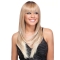 Impressive Blonde Straight With Bangs 100% Hand-Tied Mono Top Long Synthetic Women Celebrity Wigs