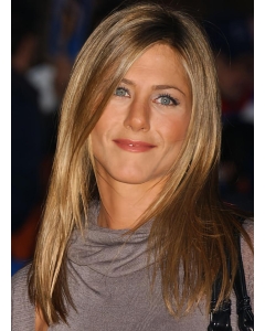 New Blonde Straight Without Bangs 100% Hand-Tied Monofilament Long Synthetic Women Jennifer Aniston Wigs New Blonde Straight Without Bangs 100% Hand-Tied Monofilament Long Synthetic Women Jennifer Aniston Wigs